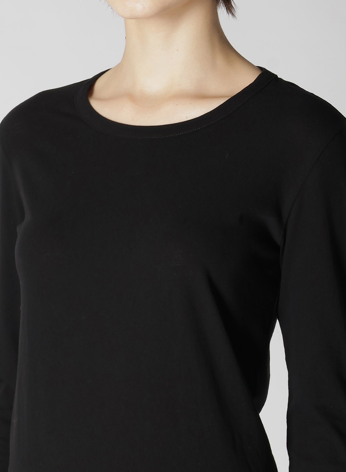 40/-HARD TWIST JERSEY ROUND NECK LONG SLEEVE T