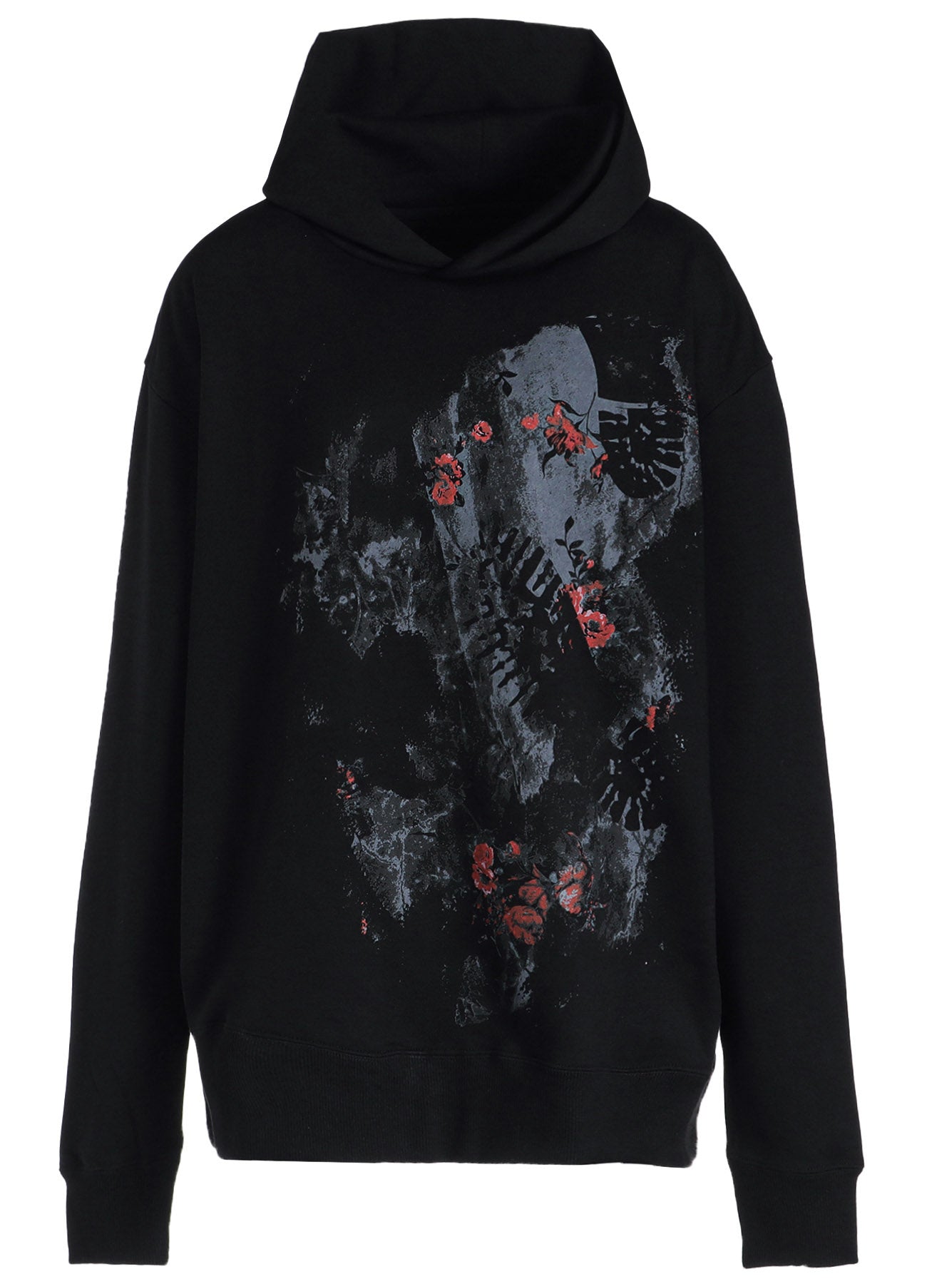 FLOWER + FOOTPRINT LONG HOODIE