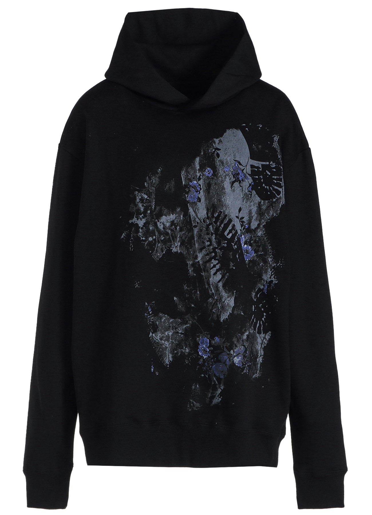 FLOWER + FOOTPRINT LONG HOODIE