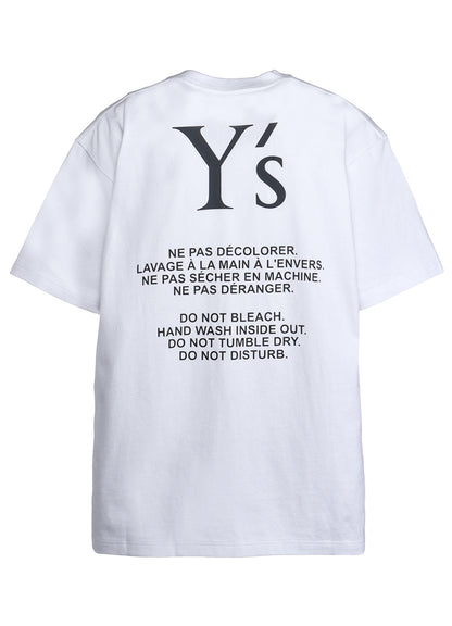 Y's × New Era SHORT SLEEVE COTTON TEE