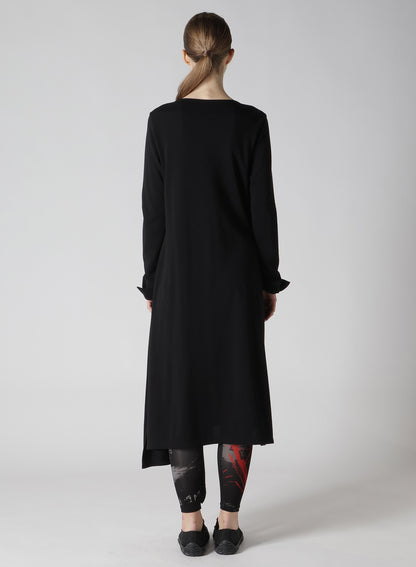 60/-SOFT FLEECE LEFT SLIT DRESS