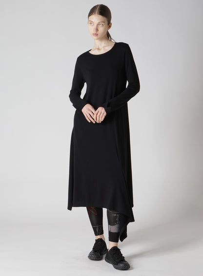 60/-SOFT FLEECE LEFT SLIT DRESS