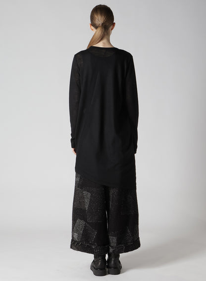 GAUZE NASHIJI ASYMMETRIC PULLOVER