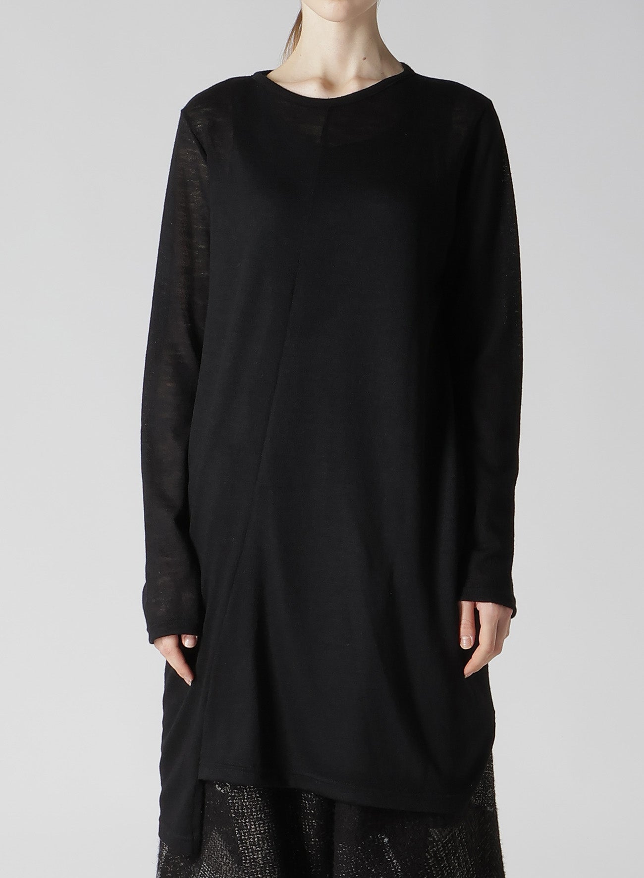 GAUZE NASHIJI ASYMMETRIC PULLOVER