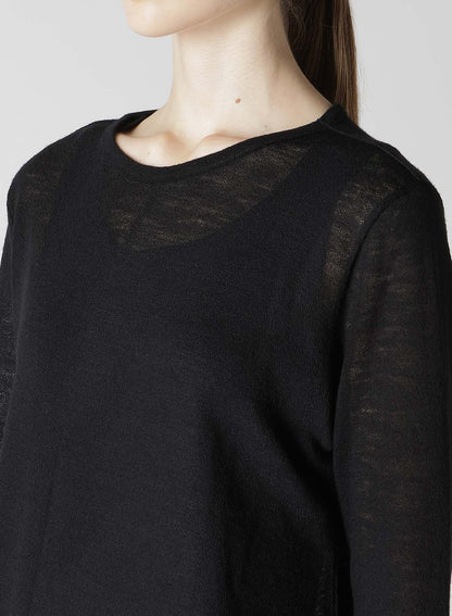 GAUZE NASHIJI ASYMMETRIC PULLOVER