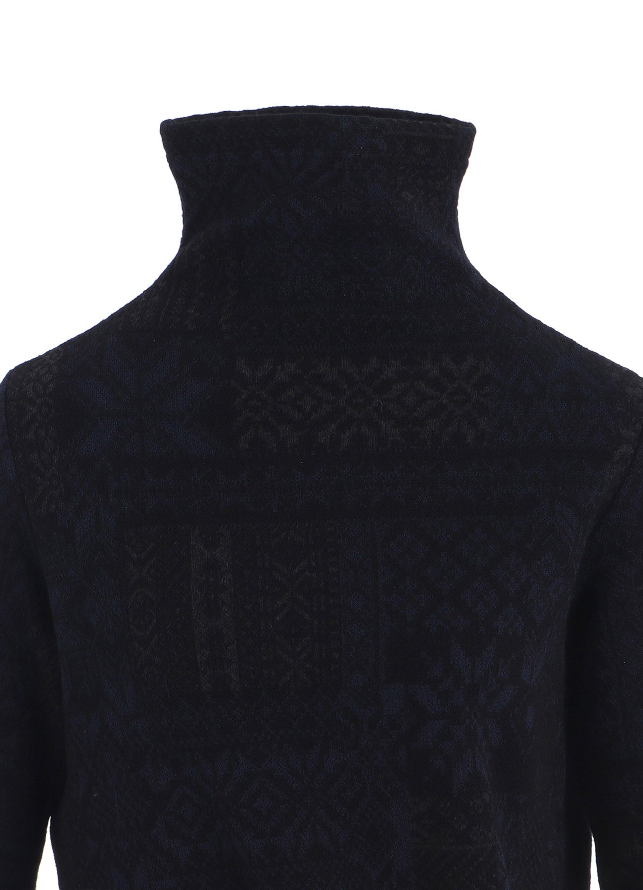 SNOW PATCHWORK W JACQUARD HIGH NECK T