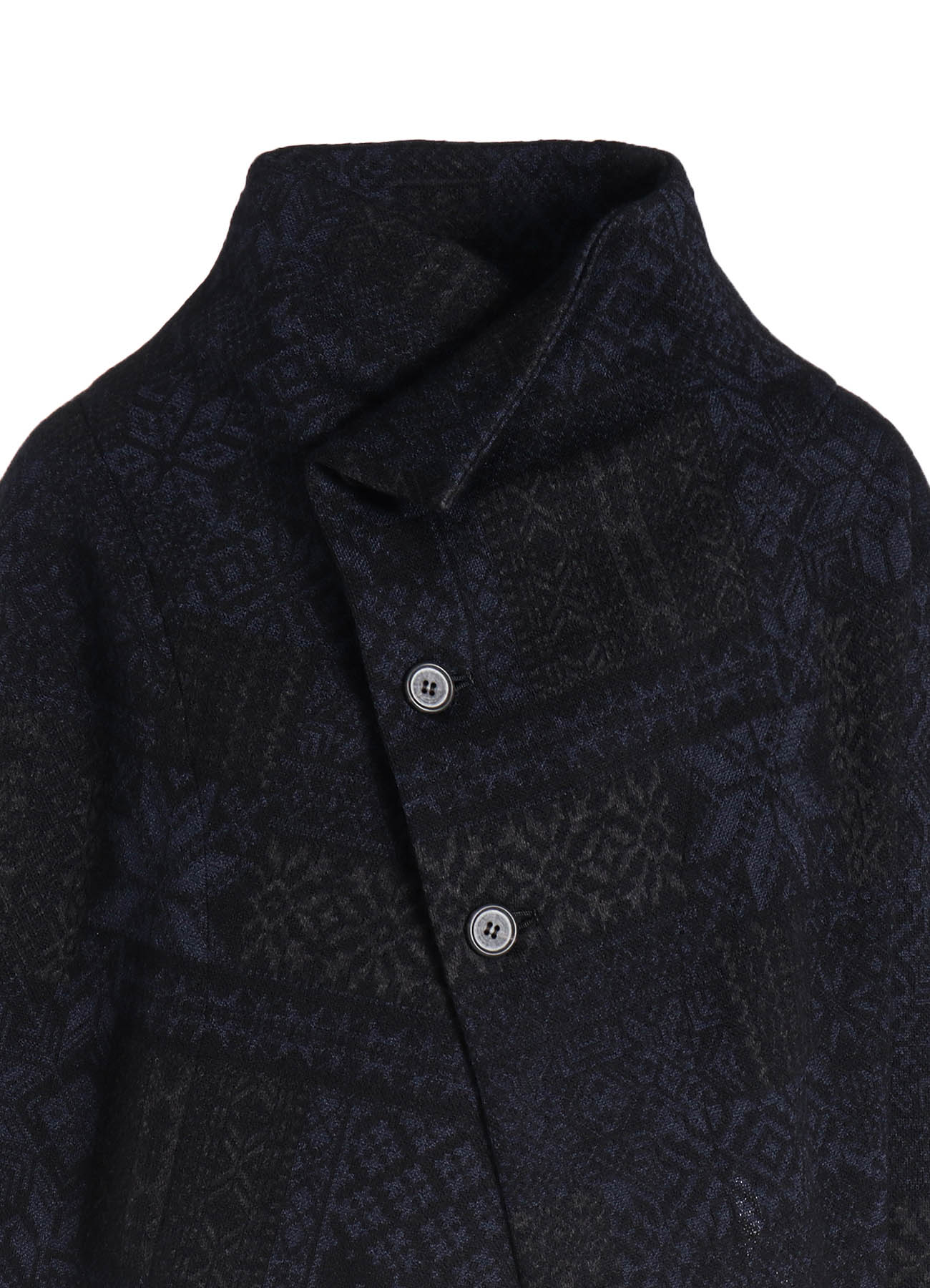 SNOW PATCHWORK W JACQUARD ASYMMETRIC JACKET