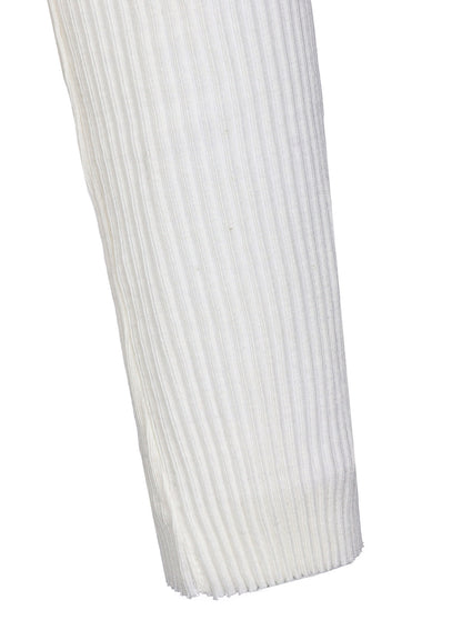 GAUZE RIB SIDE DRAPE ROUND T