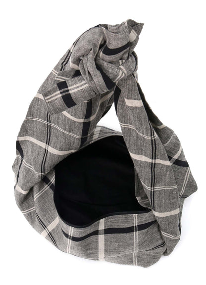 【1/23 12:00(JST) Release】LINEN/NYLON PLAID SHIRT SLEEVE BODY BAG