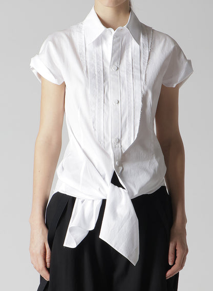 100/2 COTTON BROAD PLEATED SHIRT