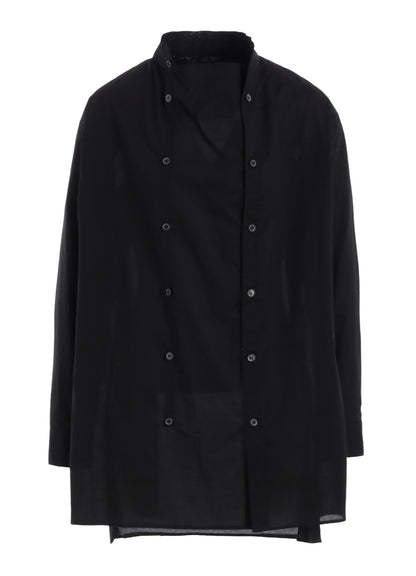COTTON LAWN RIGHT FRONT DOUBLED SHIRT