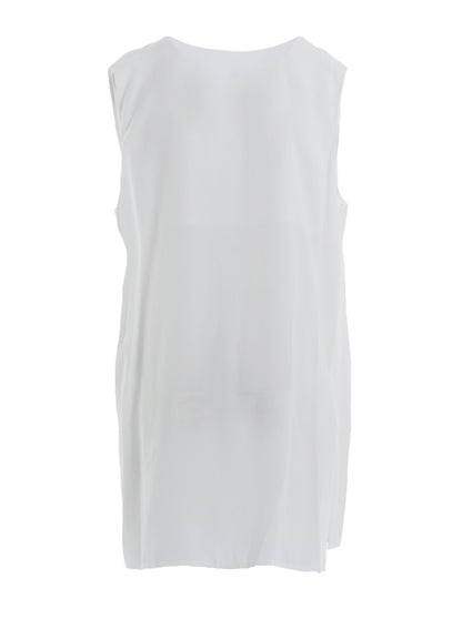 RAYON CAMBRIC FRONT DOUBLE DRAPE BLOUSE