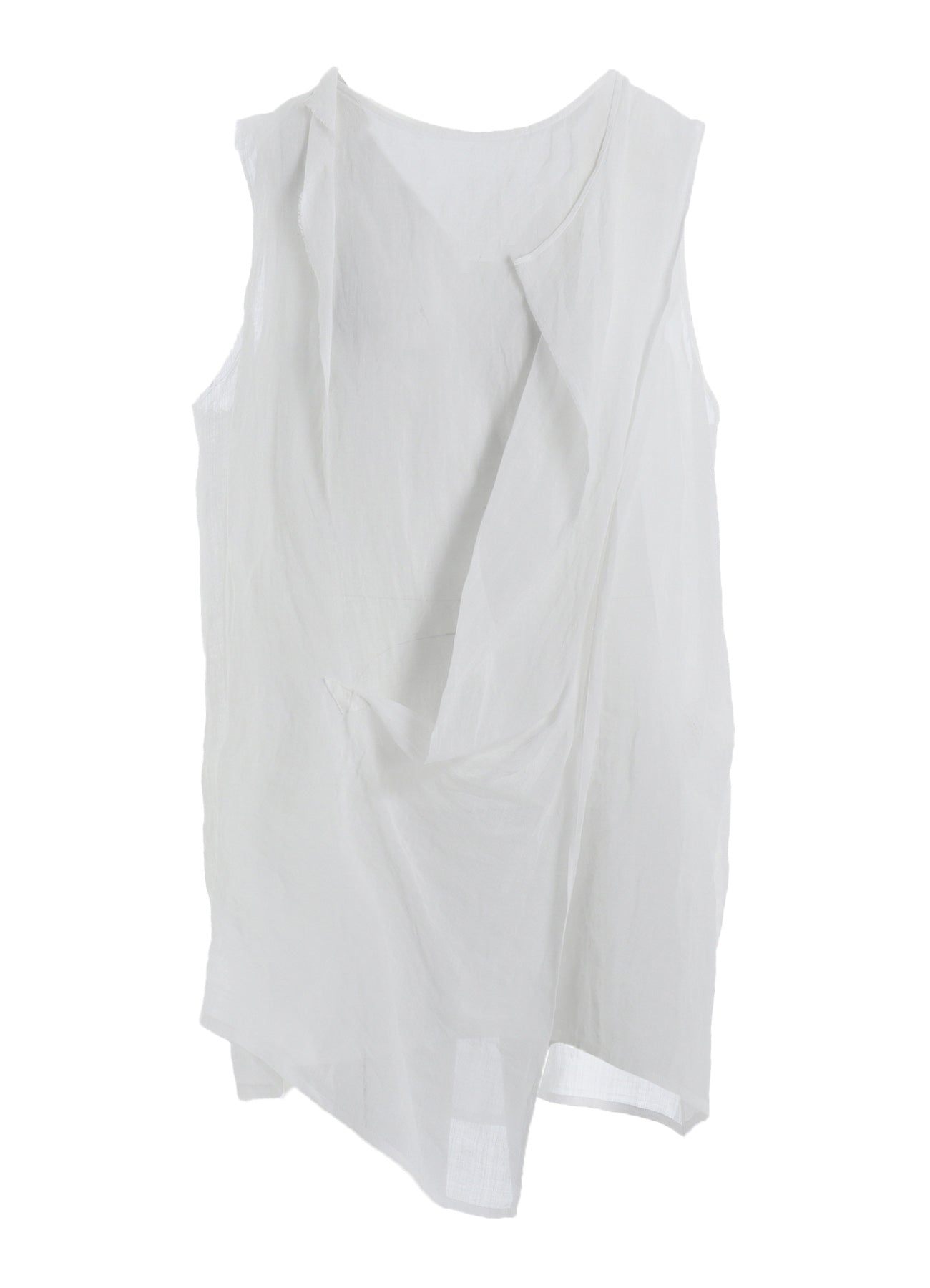 RAMIE LAWN DOUBLE FRONT DRAPE SHIRT