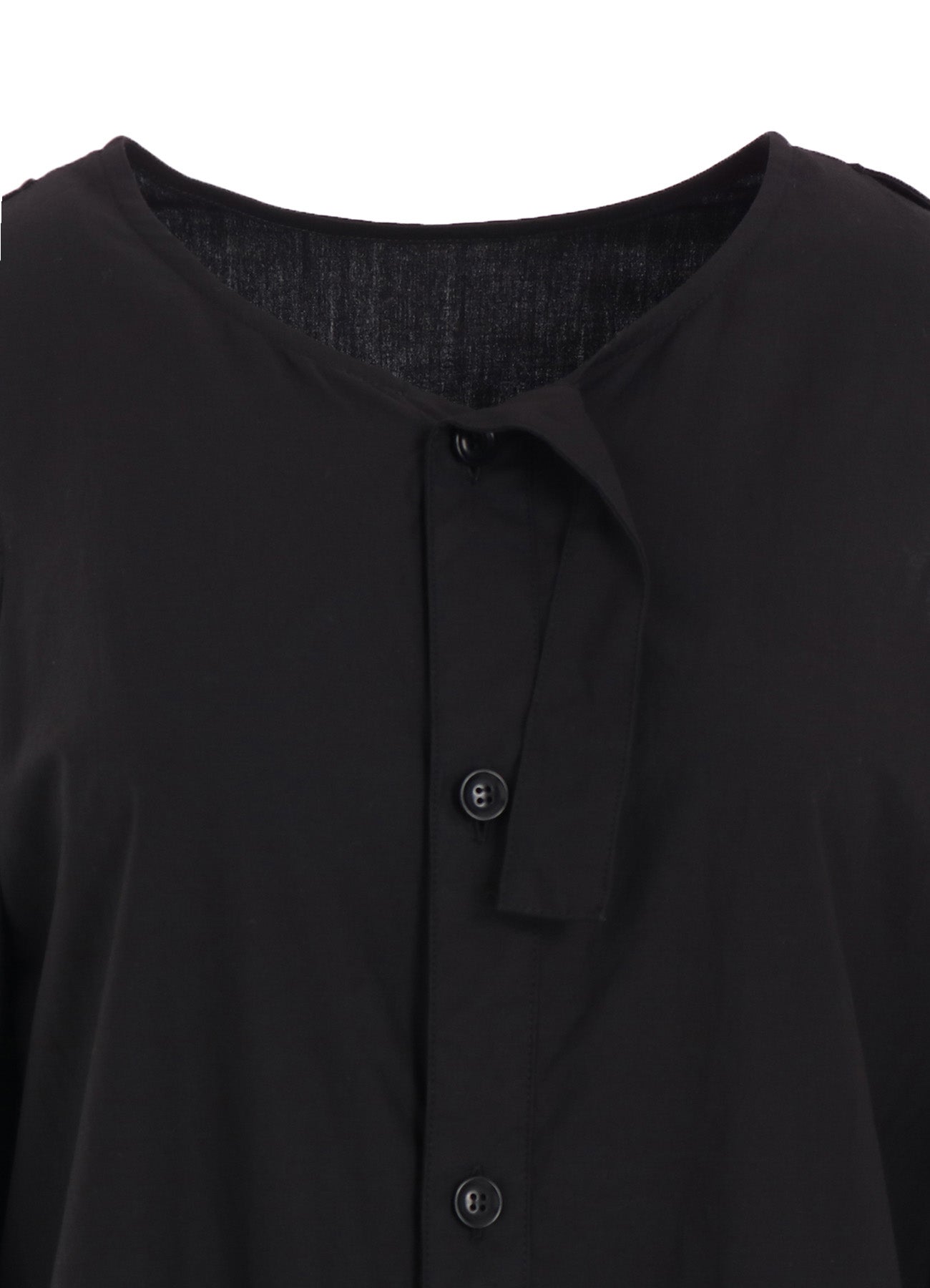 COTTON TYPEWRITER OPEN SHOULDER BLOUSE