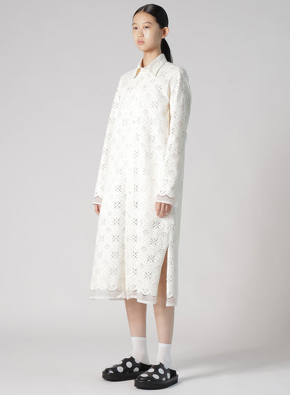 COTTON LACE LONG SHIRT