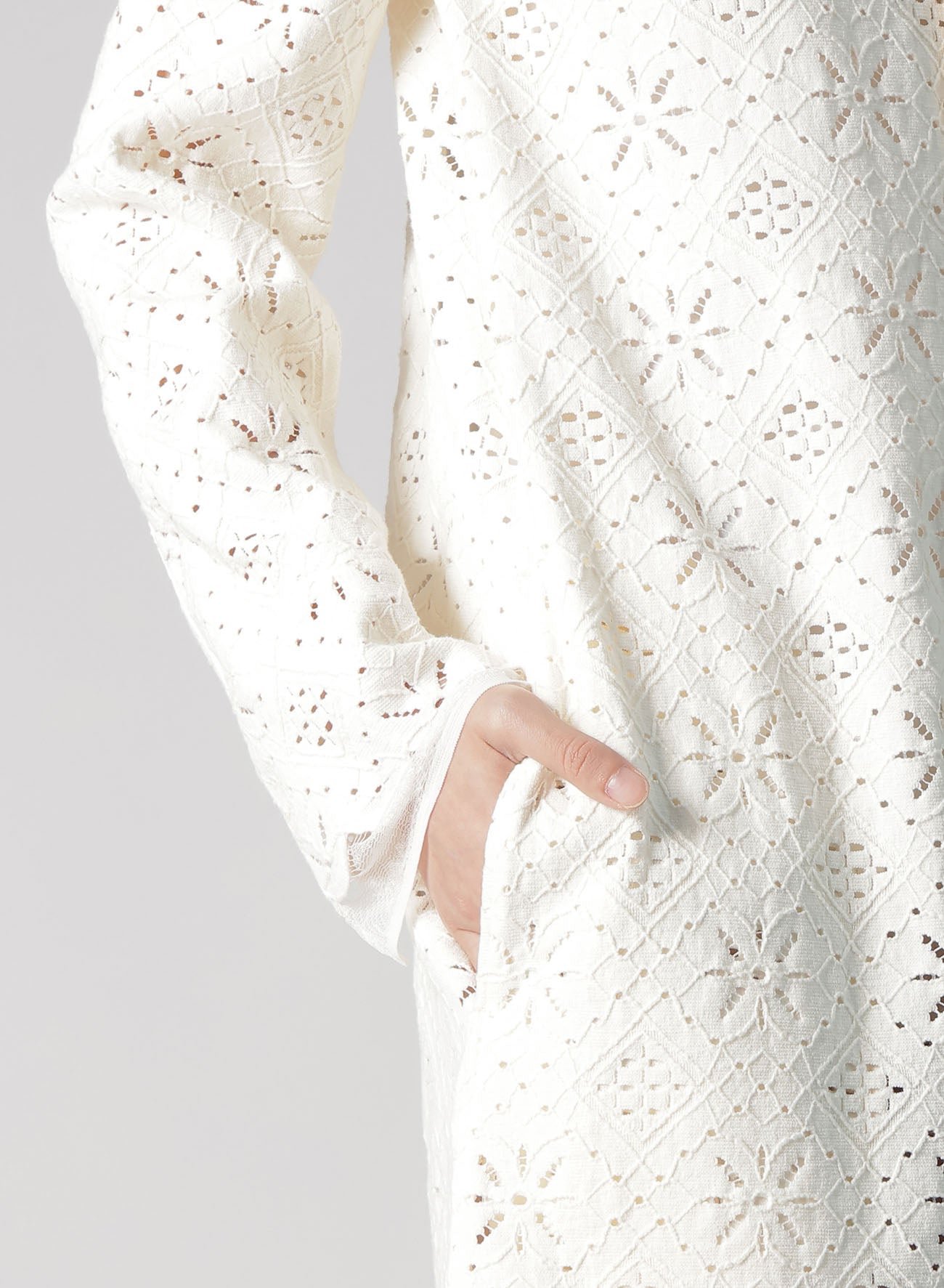 COTTON LACE LONG SHIRT