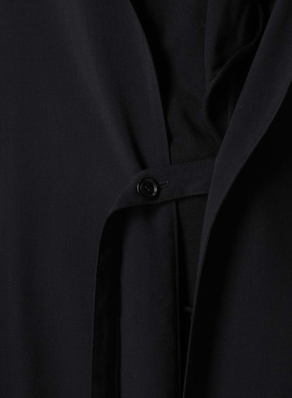 HARD-TWISTED LAWN KIMONO COAT