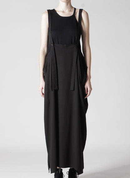 【1/23 12:00(JST) Release】RAYON TWILL SHOULDER STRAP DRESS