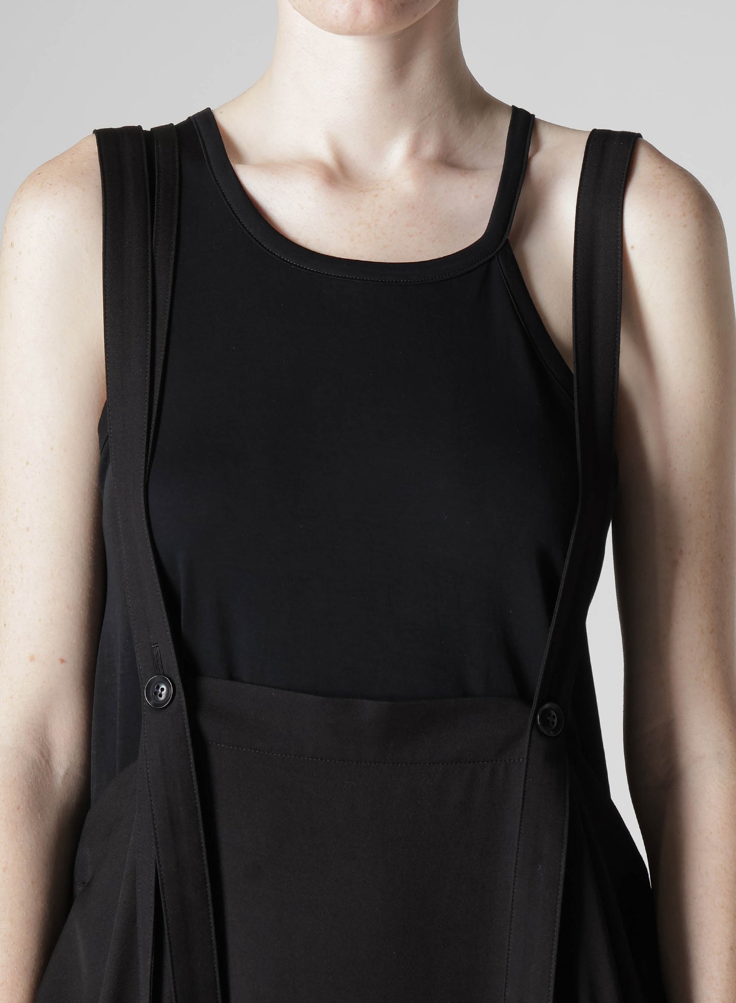 【1/23 12:00(JST) Release】RAYON TWILL SHOULDER STRAP DRESS