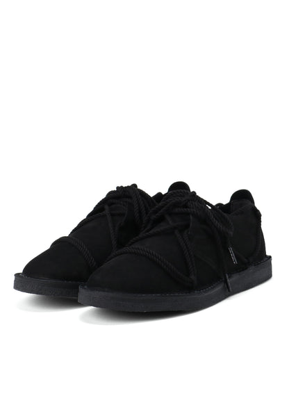 NUBUCK LEATHER RANDOM ROPE SHOES