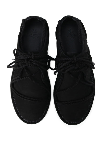 NUBUCK LEATHER RANDOM ROPE SHOES