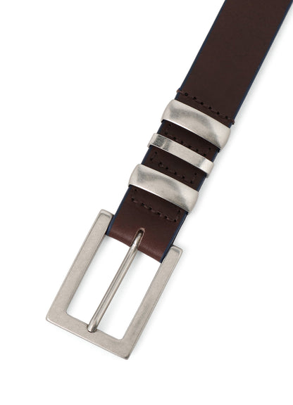 THICK SEMI GLOSS LEATHER 25MM BELT