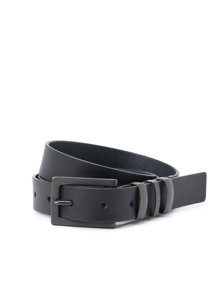 THICK SEMI GLOSS LEATHER 25MM BELT