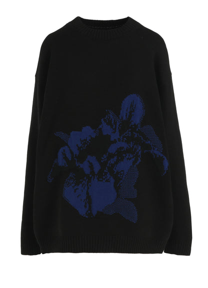 【1/23 12:00(JST) Release】BIG FLOWER LONG SLEEVE KNIT PULLOVER