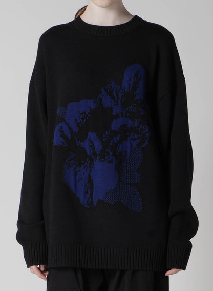 【1/23 12:00(JST) Release】BIG FLOWER LONG SLEEVE KNIT PULLOVER