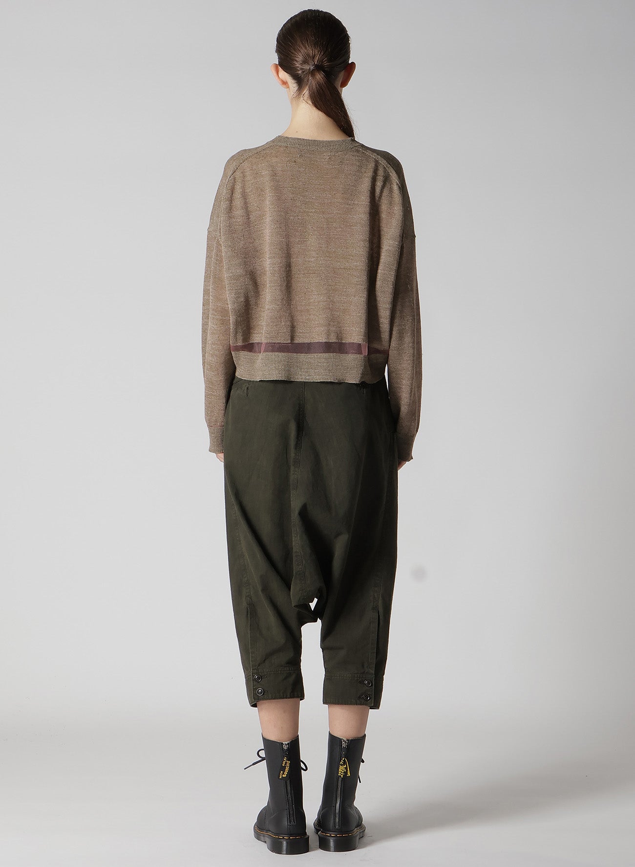 PLATING JERSEY SHEER LONG SLEEVE CARDIGAN