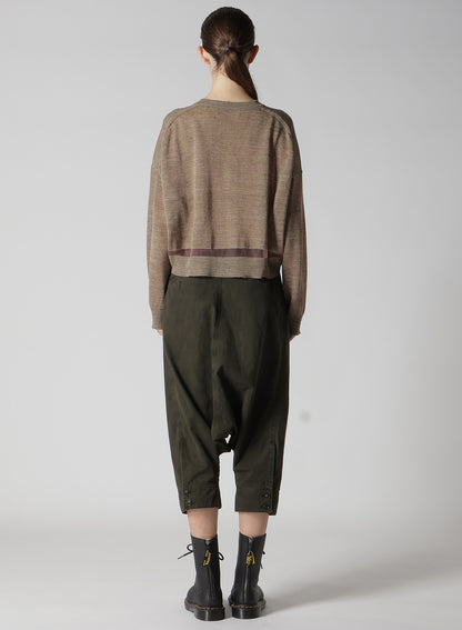 PLATING JERSEY SHEER LONG SLEEVE CARDIGAN
