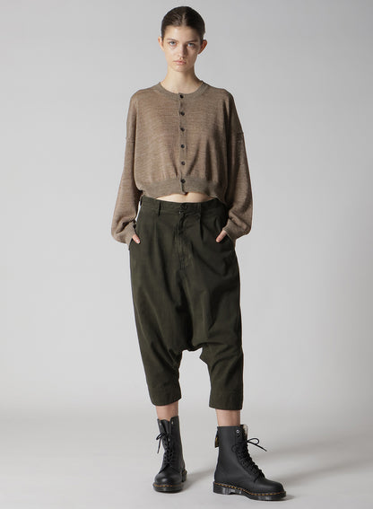 PLATING JERSEY SHEER LONG SLEEVE CARDIGAN