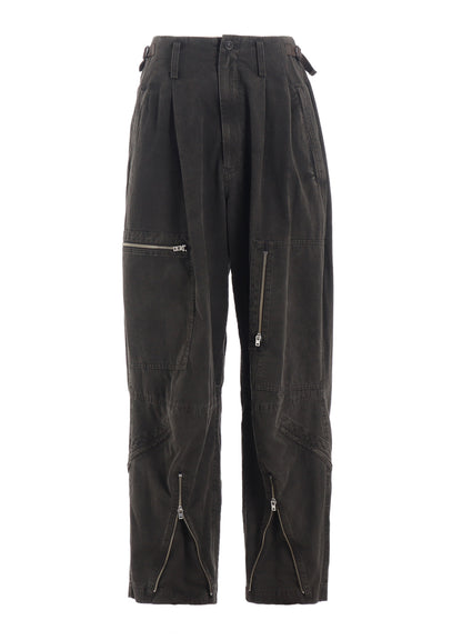 COTTON SLAB GARMENT DYEING FLIGHT PANTS