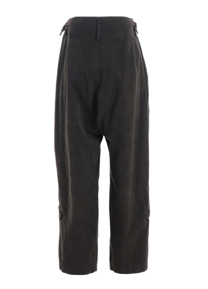 COTTON SLAB GARMENT DYEING FLIGHT PANTS