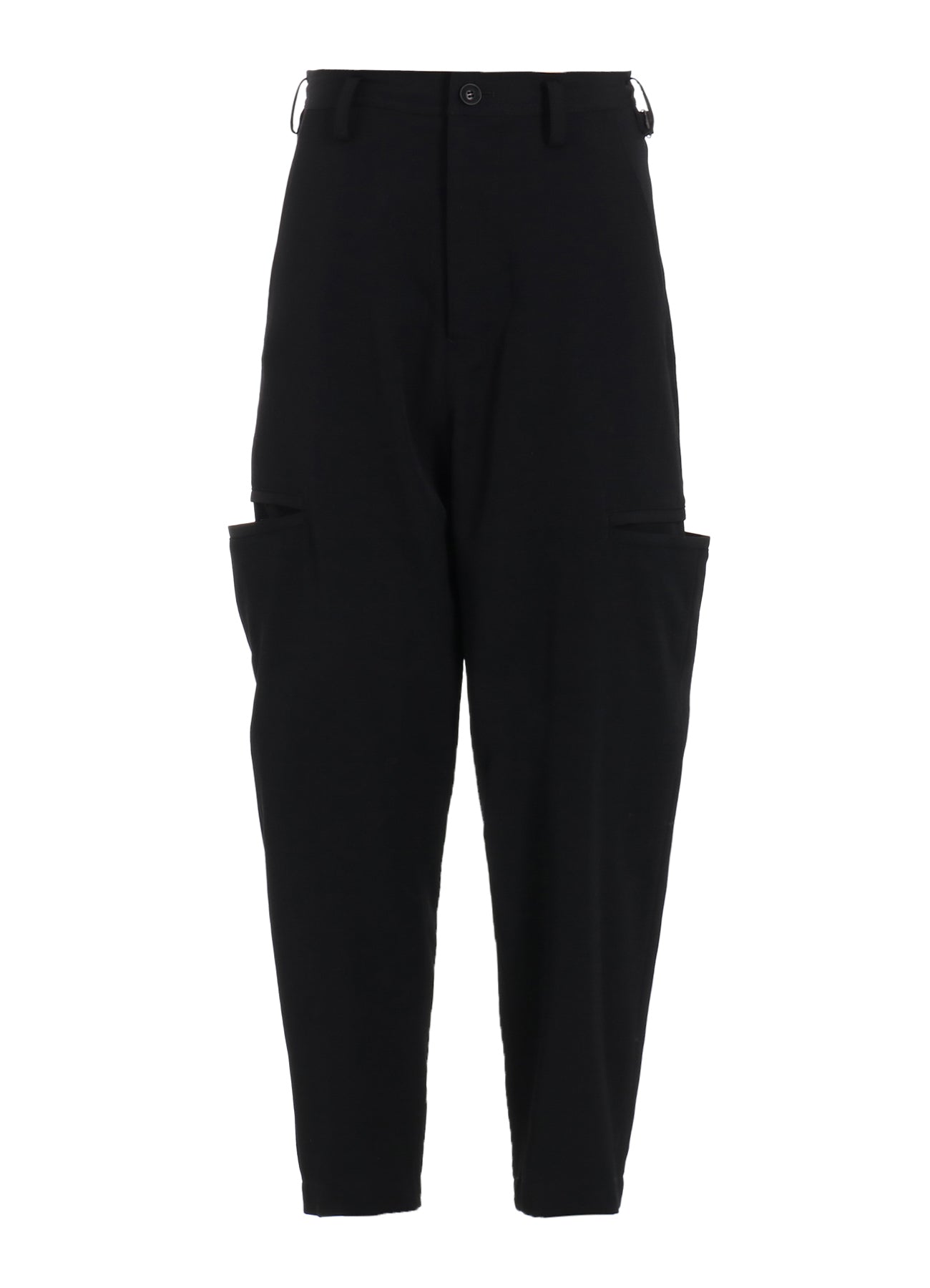 WOOL GABARDINE TAPERED PANTS