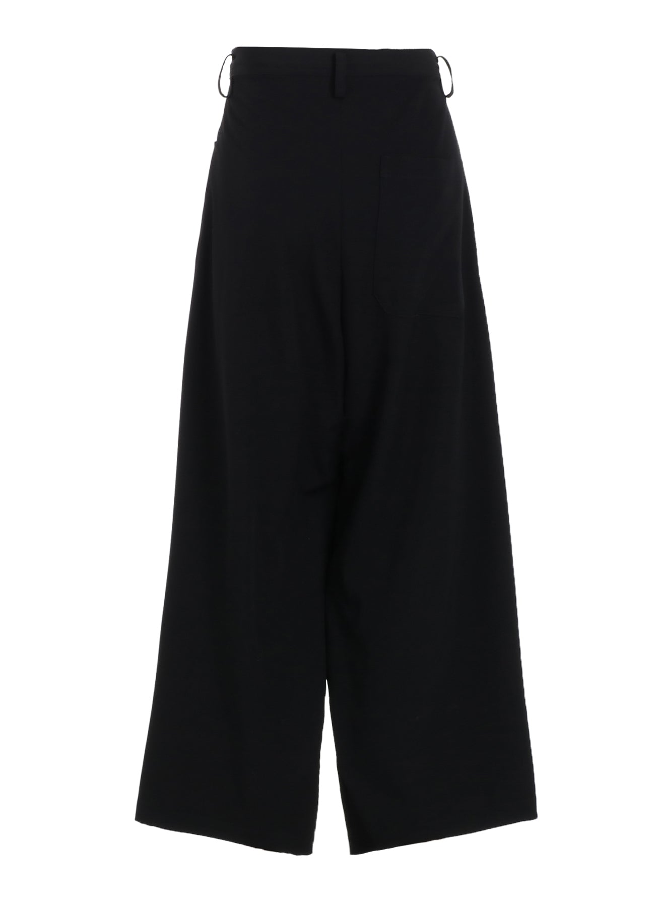 WOOL GABARDINE LONG STRAIGHT PANTS