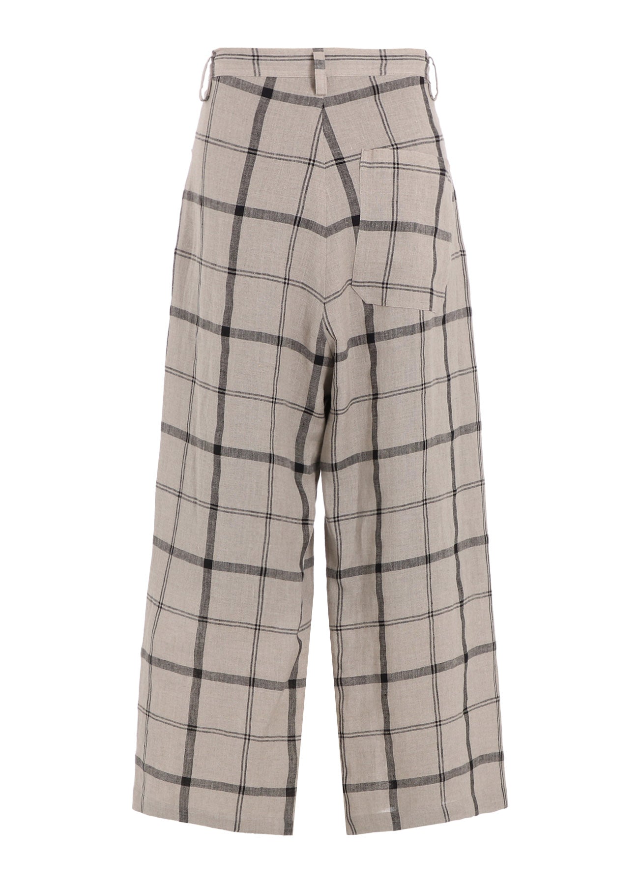 【1/23 12:00(JST) Release】LINEN/NYLON PLAID LONG STRAIGHT PANTS