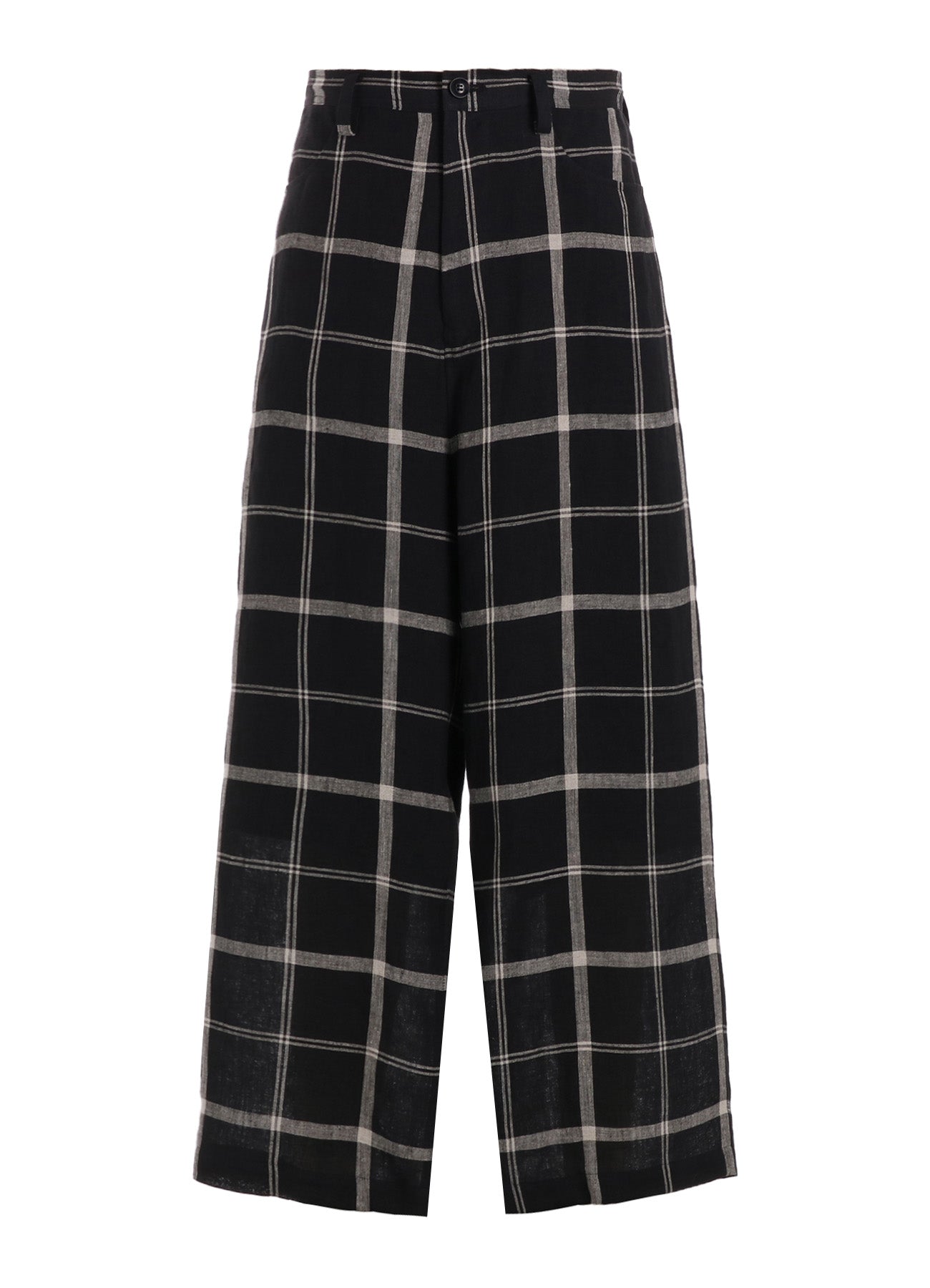 【1/23 12:00(JST) Release】LINEN/NYLON PLAID LONG STRAIGHT PANTS