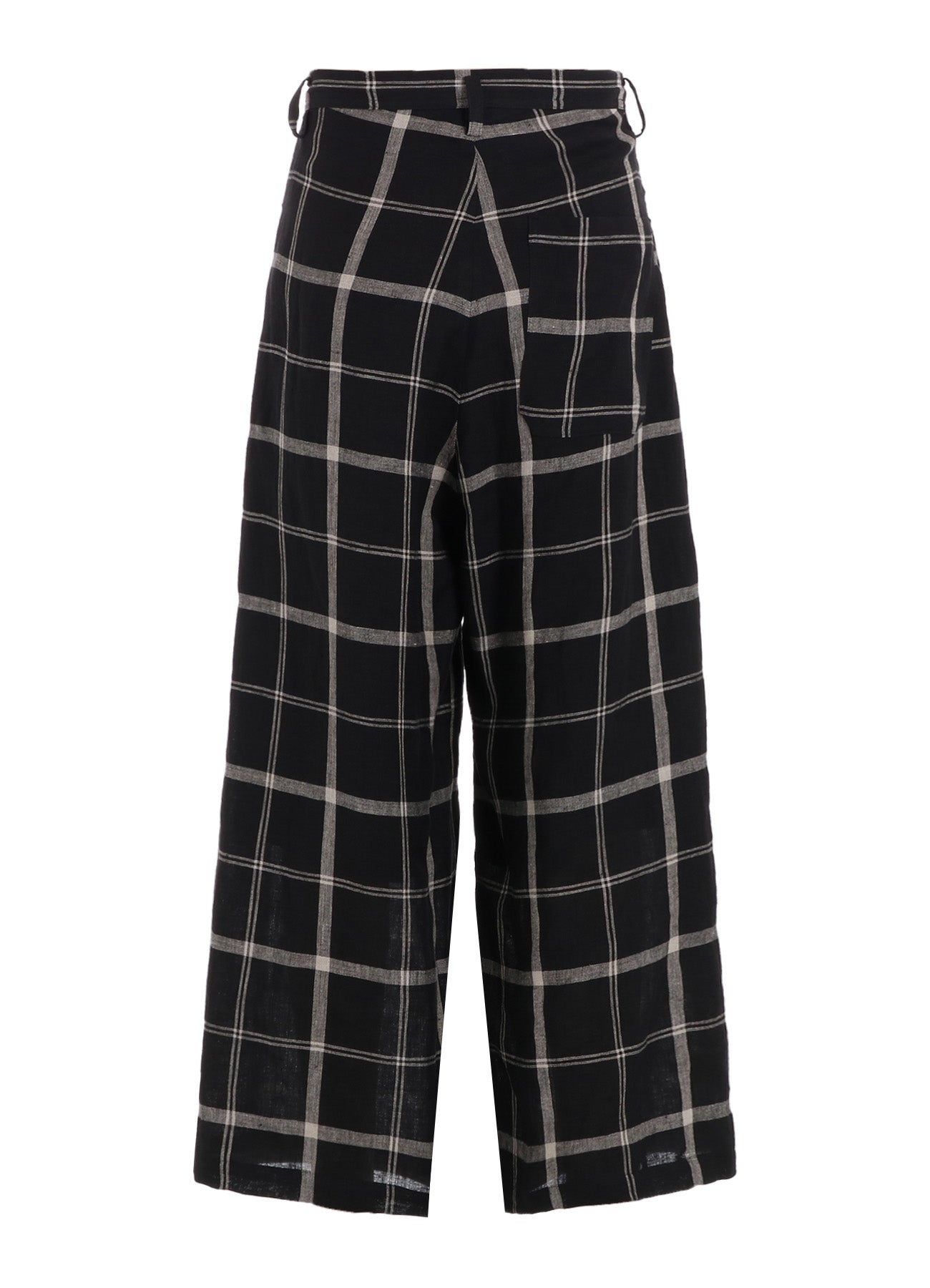 【1/23 12:00(JST) Release】LINEN/NYLON PLAID LONG STRAIGHT PANTS