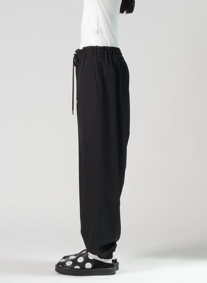 WOOL GABARDINE SARROUEL PANTS