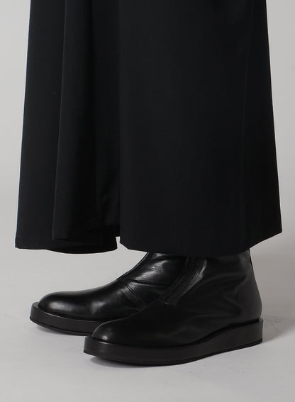 WOOL GABARDINE LEFT CLOTH SKIRT