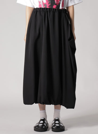 WOOL GABARDINE BALLOON SKIRT