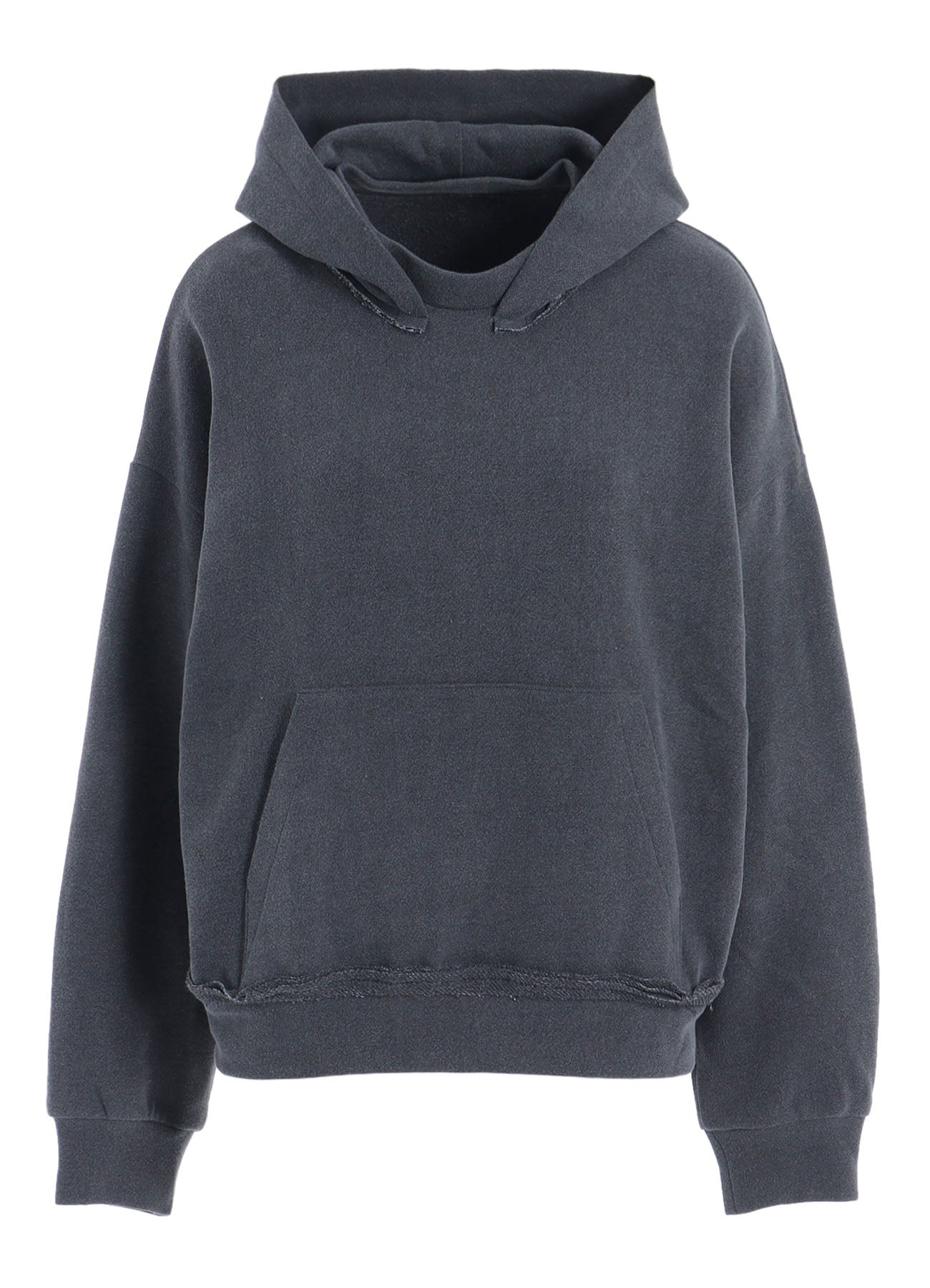 PIGMENT DYE FLEECE CROPPED HOODIE