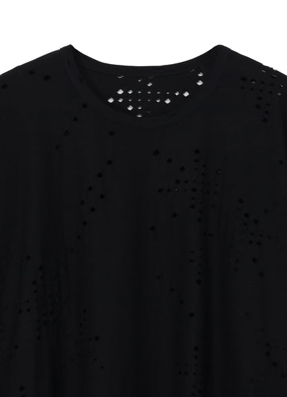 COTTON JERSEY HOLE DESIGN BIG T