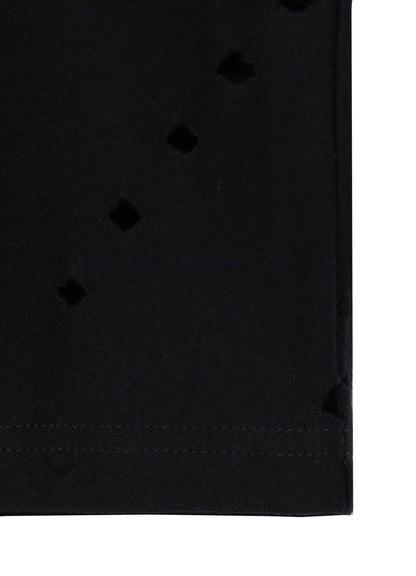 COTTON JERSEY HOLE DESIGN LONG SLEEVE BIG T