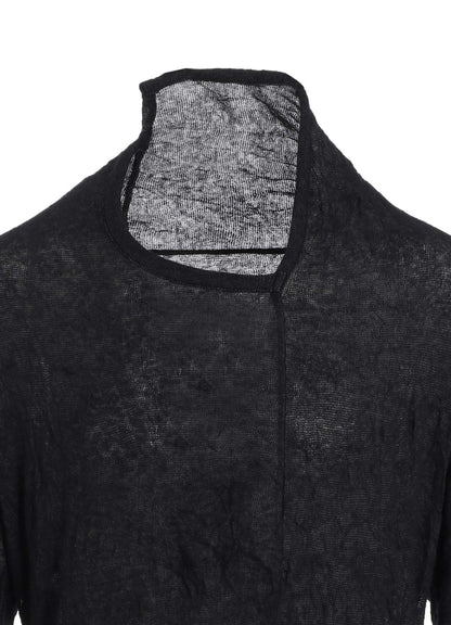 TUCK MILLING WRINKLE BACK DRAPE T