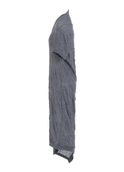 TUCK MILLING WRINKLE DRAPE DRESS