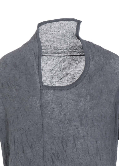 TUCK MILLING WRINKLE DRAPE DRESS