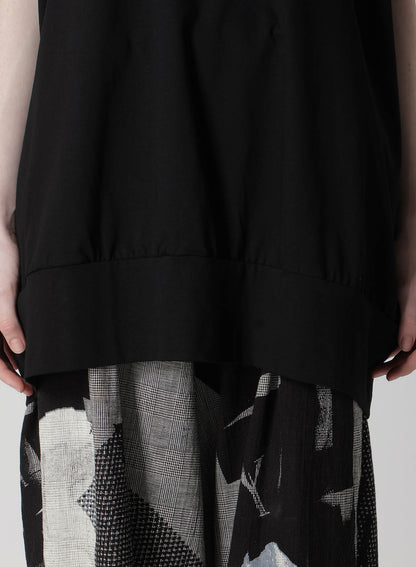 COTON JERSEY Y'S STITCH SLEEVELESS BIG T