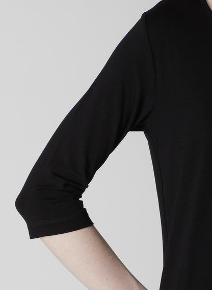 RAYON JERSEY 3/4 SLEEVE ROUND NECK T